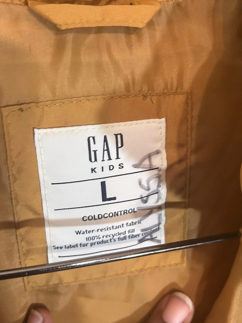 GAP(2)Big Kids Mustard Quilted Puffer Vest -Size:Size: L & XL